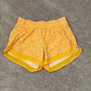 Athleta Yellow Athletic Shorts Lightweight Breathable.. Never worn